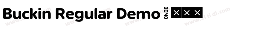 Buckin Regular Demo字体转换